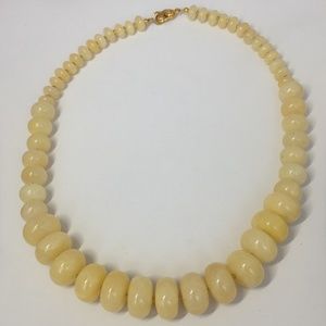 Designer Lee Sands Yellow Quartzite Necklace